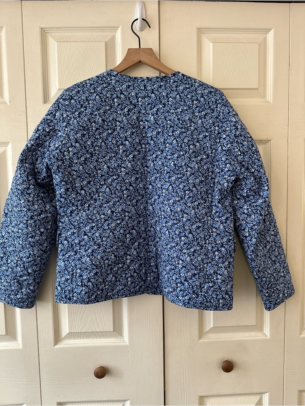 J.Crew Cottagecore Floral Quilted Collarless Women's Casual Jacket Sz10 - Picture 8 of 9